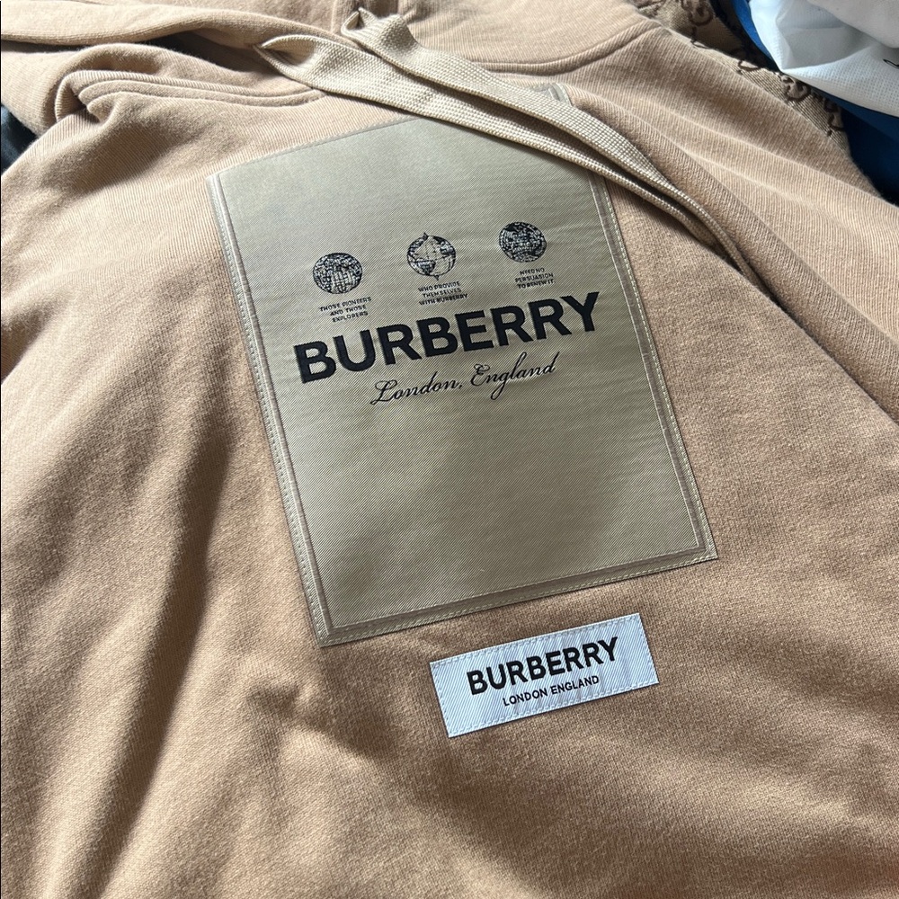 Burberry Camel Brown Hoodie for Men
